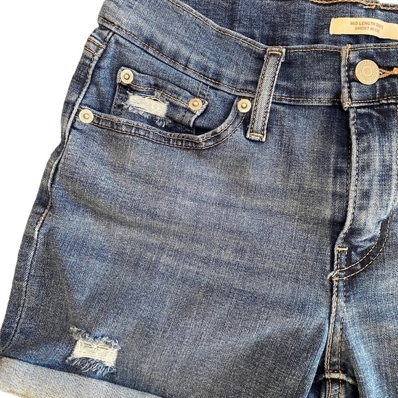 Levi’s Jean Short 26 Mid Length Denim - Picture 5 of 9